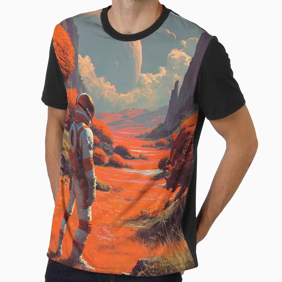 Astronaut Exploring Red Alien Planet by Visual Foundry