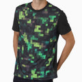 Emerald Pixel Noise by Kaleidoscope Print