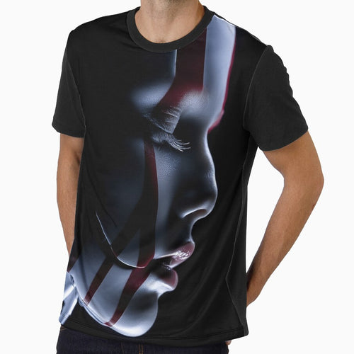 Android Face Close-Up Futuristic Sci Fi Portrait by cyberartmaker