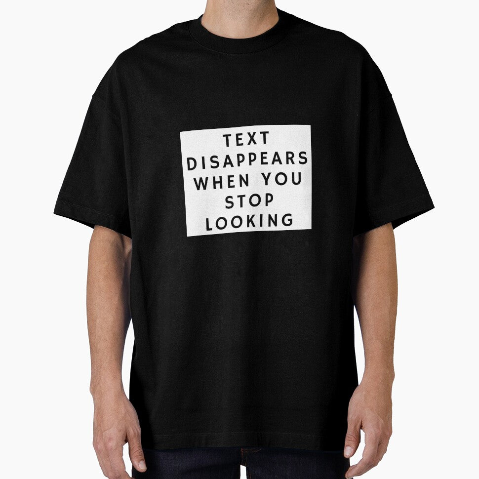 Text Disappears When You Stop Looking – Mind-Bending Quote Design by WykroMerch