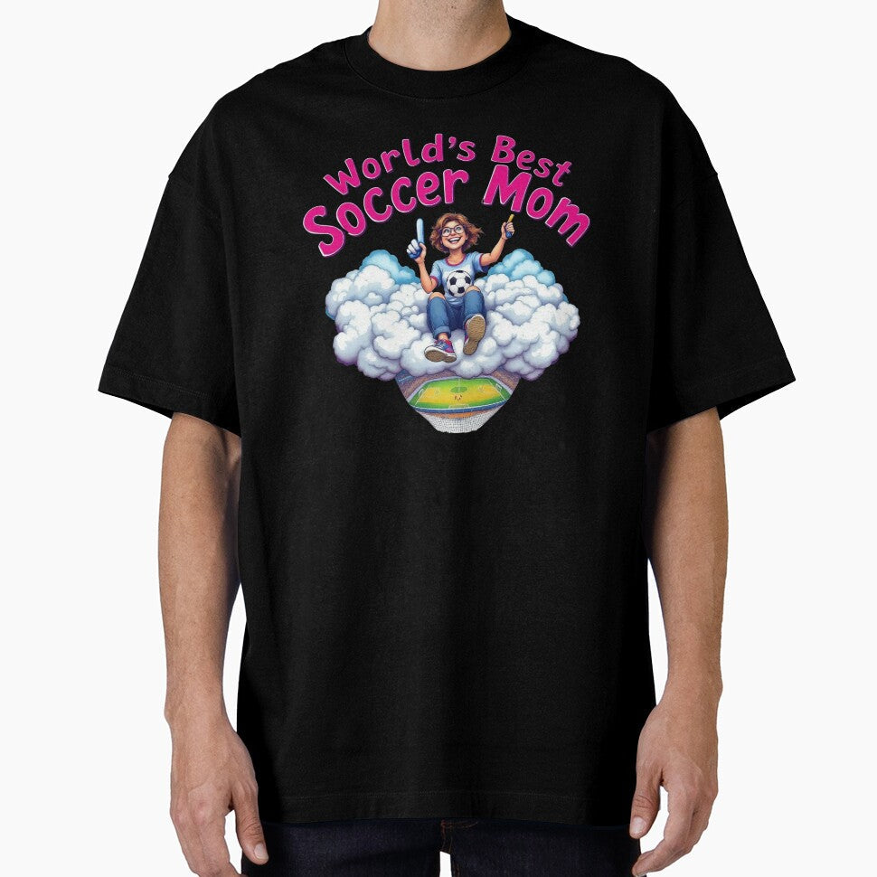 Funny World's Best Soccer Mom Cloud | Cartoon Football Fan Gift by TheGaliyaStudio