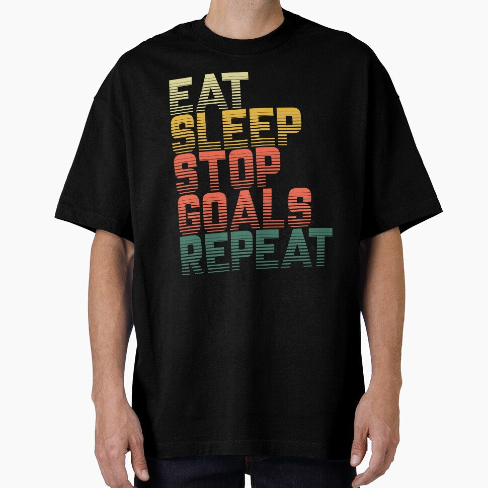 Eat Sleep Stop Goals Repeat Goalie Goalkeeper by borutawear
