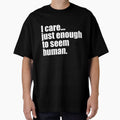 Just Enough to Seem Human Text Design by FlowGrafik