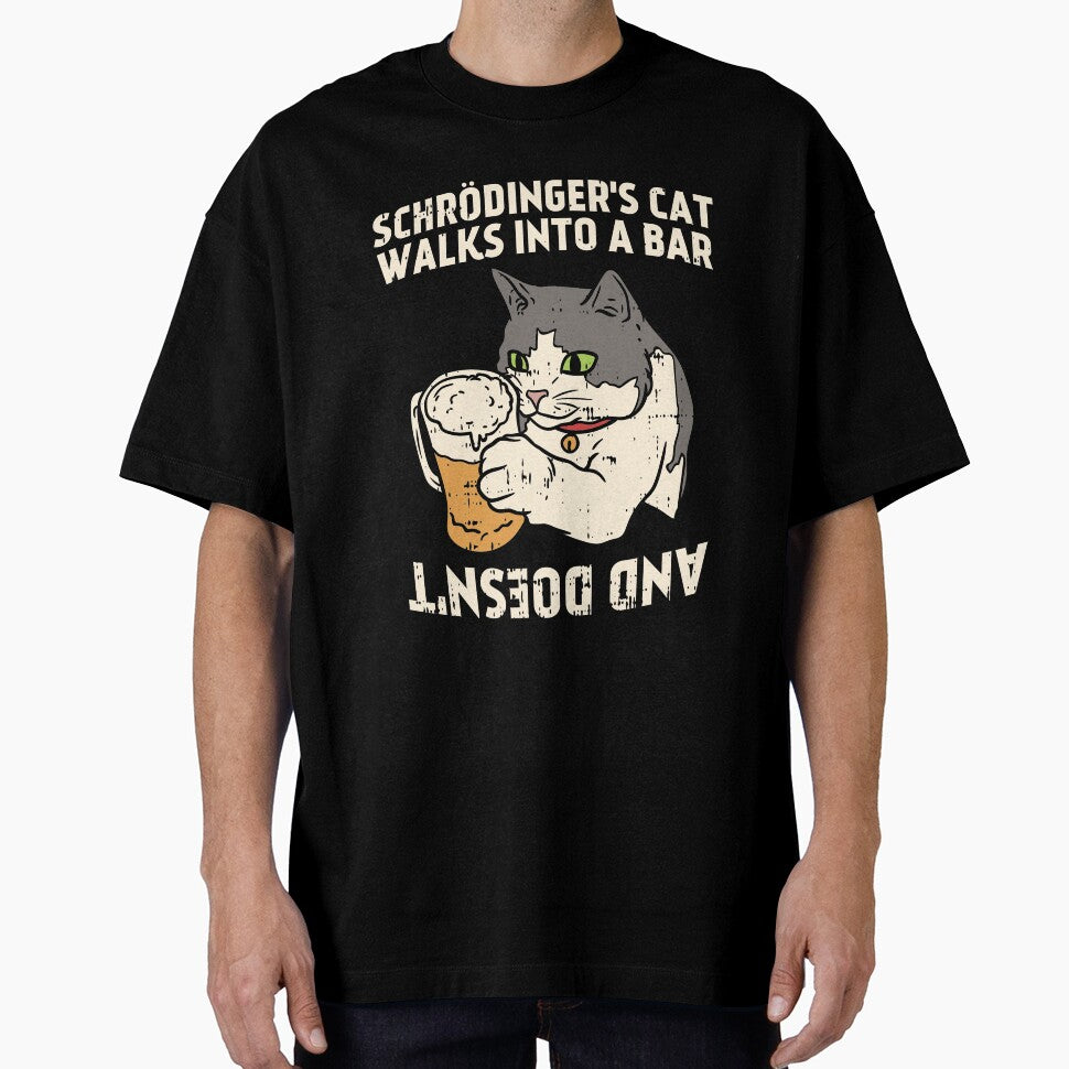 Schrodinger's Cat Walks Into A Bar - And Doesn´t / Funny Physics Quantum Mechanics Half-Dead Half-Alive Science Cat Box Theory Scientist Gift Idea by SimonGs