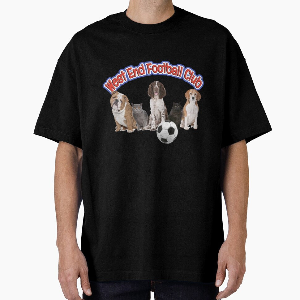 West End Football Club cats and dogs design by West End FC