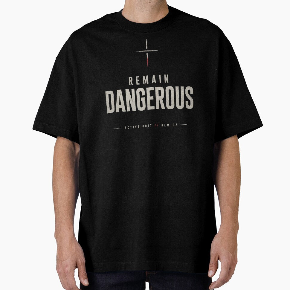 Remain Dangerous: Active Unit – Dark Minimalist Typography by No Excuses Supply