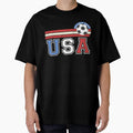 Patriotic Soccer USA Football player fan shirt for men or women by Lala35
