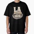 LA 2026 Retro Hollywood Football Tee by ArthUpscale
