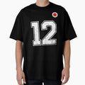 Japan Soccer Number 12 Vintage Sports Fan by LiviuGligoros