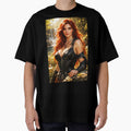 Fantasy Redhead Warrior Woman by Waterfall | Dark Fantasy Art Print by thor81pl