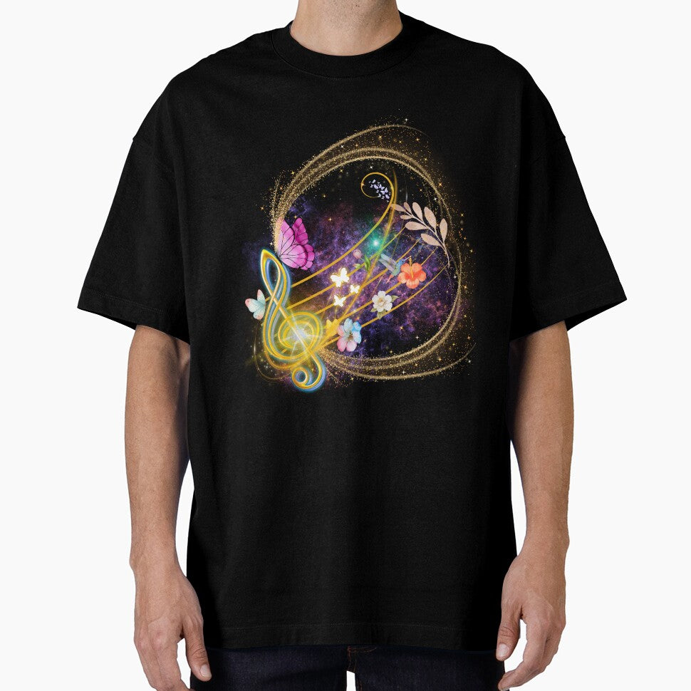 Eternal Melody: Cosmic Symphony and Flowers by Diseño que alegran tu día