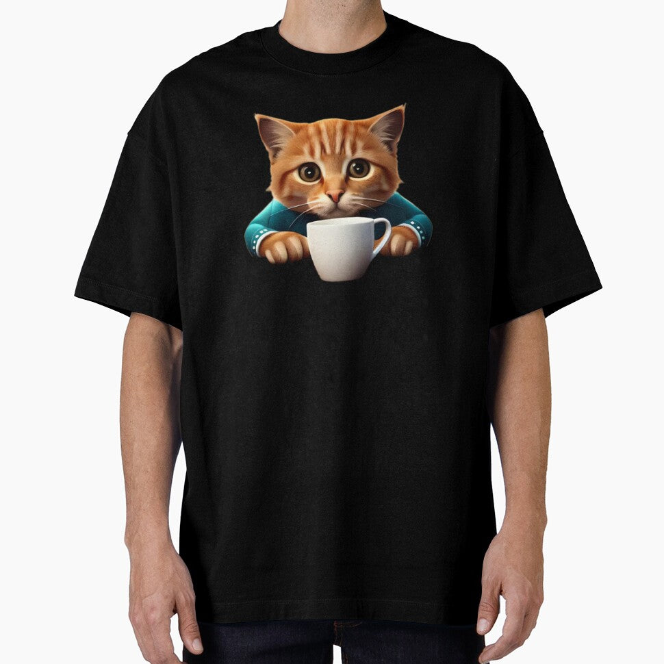 Coffee Lover Cat Mother by mdpzart