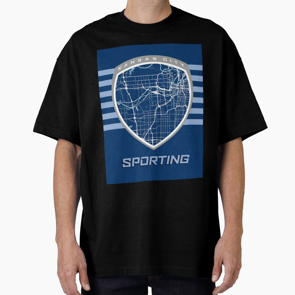Kansas City Map in Sporting Colors by kelbyredux