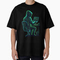 Code Rain Hacker Matrix Style Shirt by KurtByteStudio