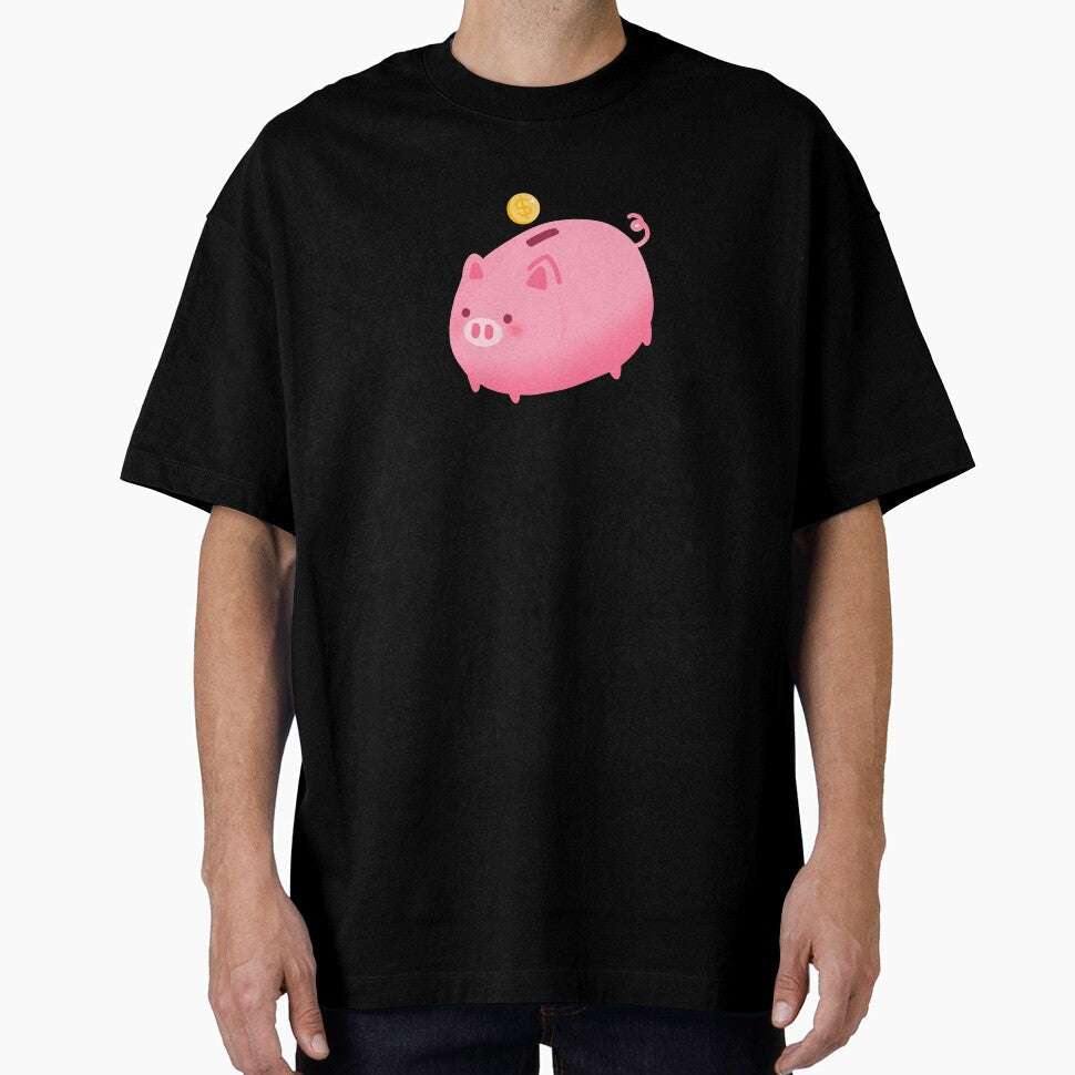 cute kawaii pink piggy bank money saving box by Narukuku