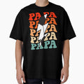 Soccer Papa Dad Retro Groovy Lightning Bolt Father’s Day by Christina-grich