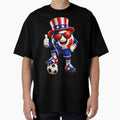 USA Soccer Mascot Funny Patriotic Sports Cartoon Graphic by ArtSpark Studio