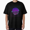 Retro Themed Sun with Grid by Qestro