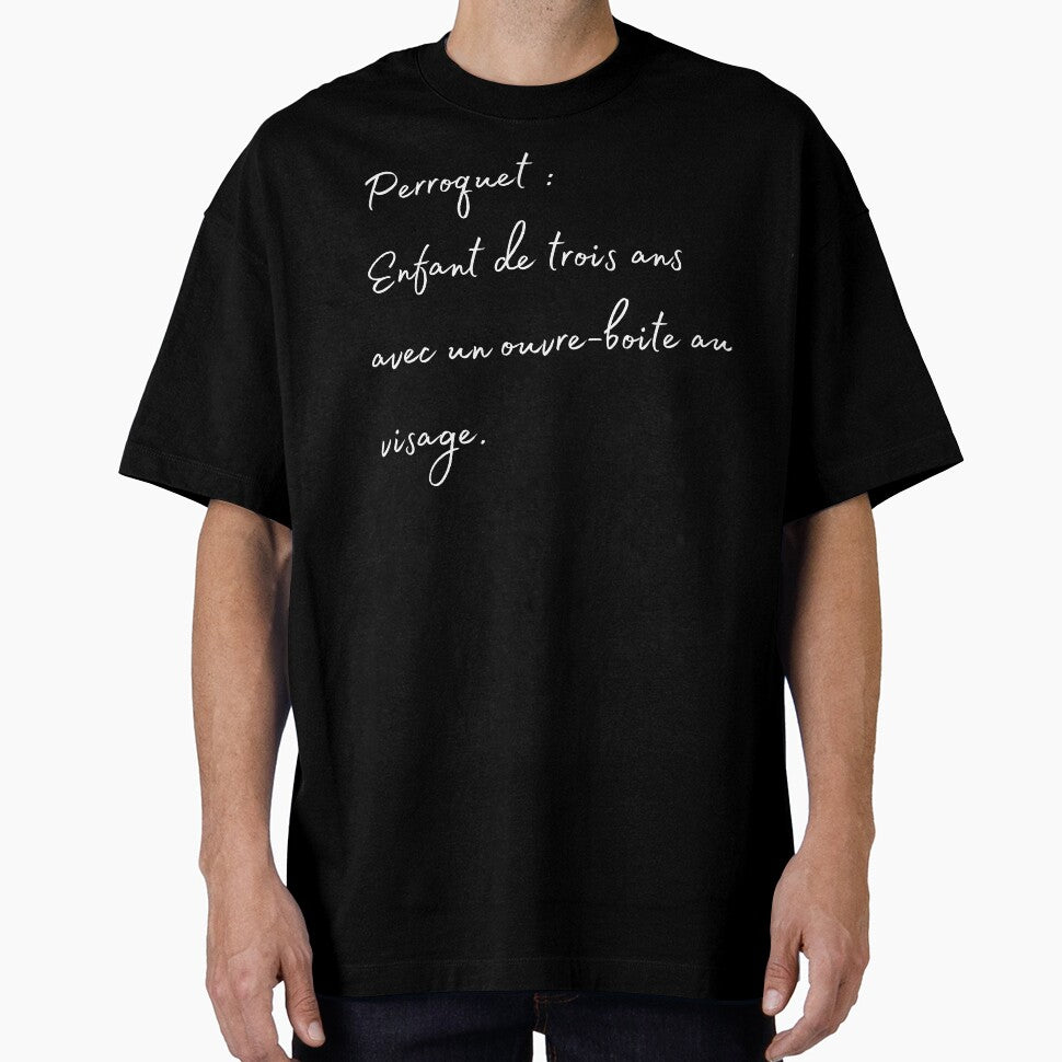 parrot 3years old kid french quote white by L'Atelier Oranjade