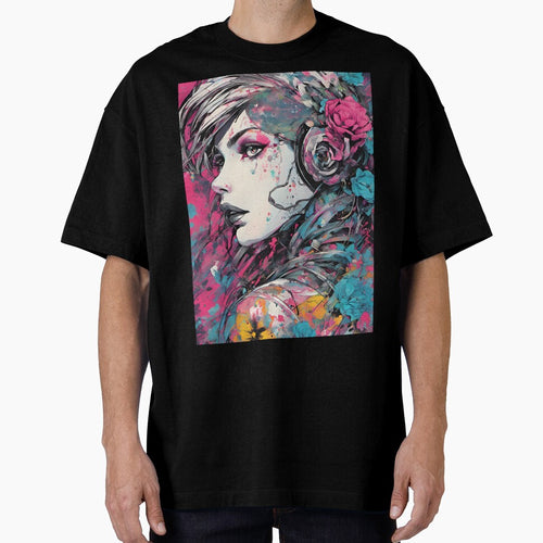 Abstract Art Deco Ink and Paint by SilverSunStudio
