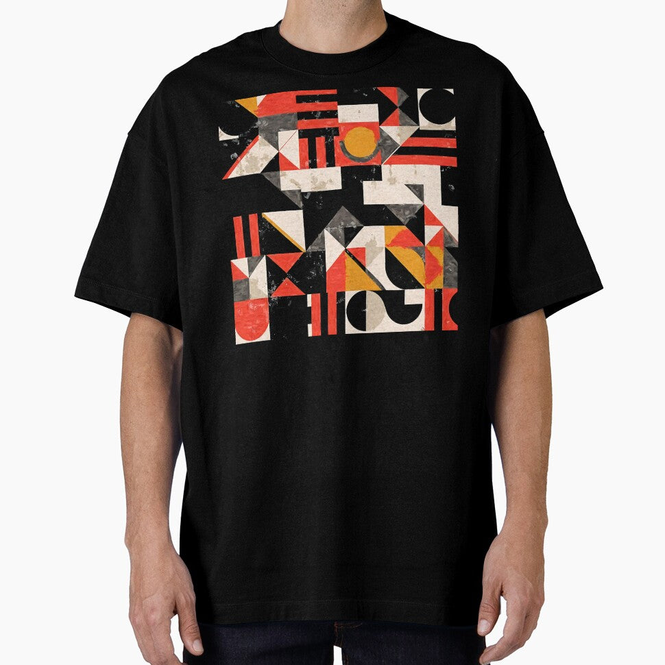Mid-Century Modern Bauhaus Grunge-Inspired Abstract Design by DEC02