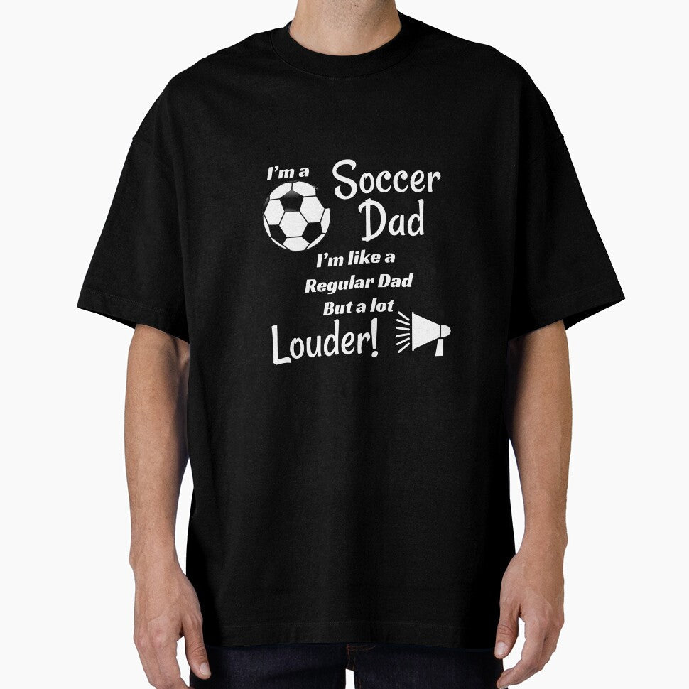 Loud Soccer Dad, Soccer Fan, Enthusiastic Dad, Shouting Dad, Megaphone Dad, Armchair Coach, Coach's Gift,  Father's Day Gift, by SmokeyRidge