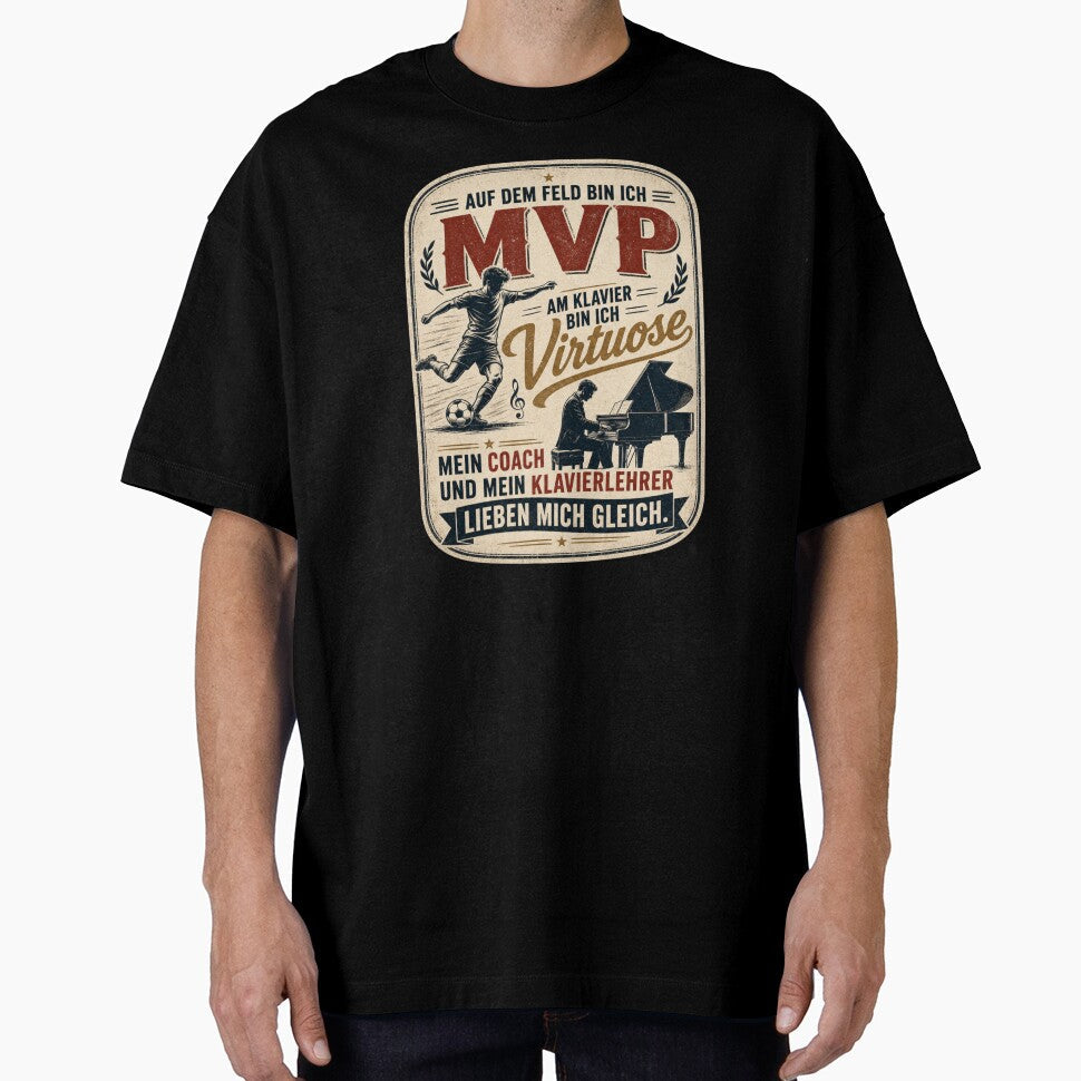 On the field I'm MVP, at the piano I'm a virtuoso – my coach and my piano teacher love me equally. by FreshPixelArt