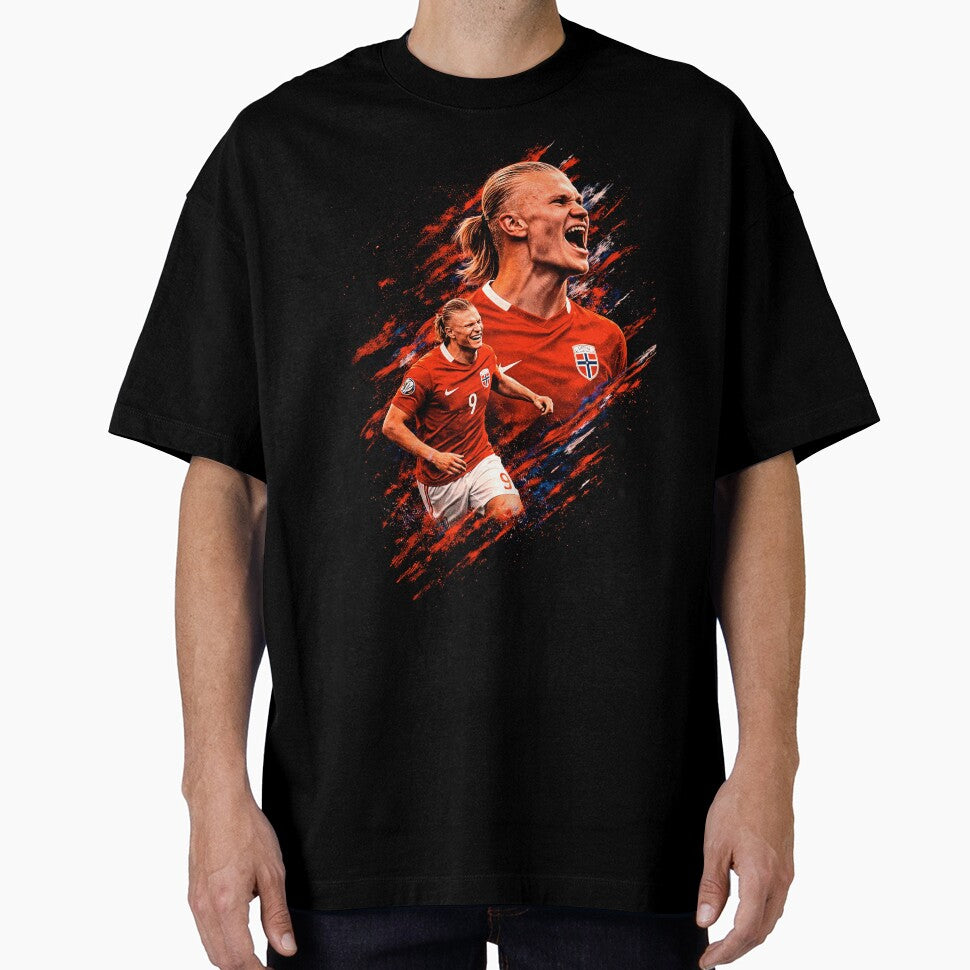 Erling Haaland Football Striker by Not Hugo
