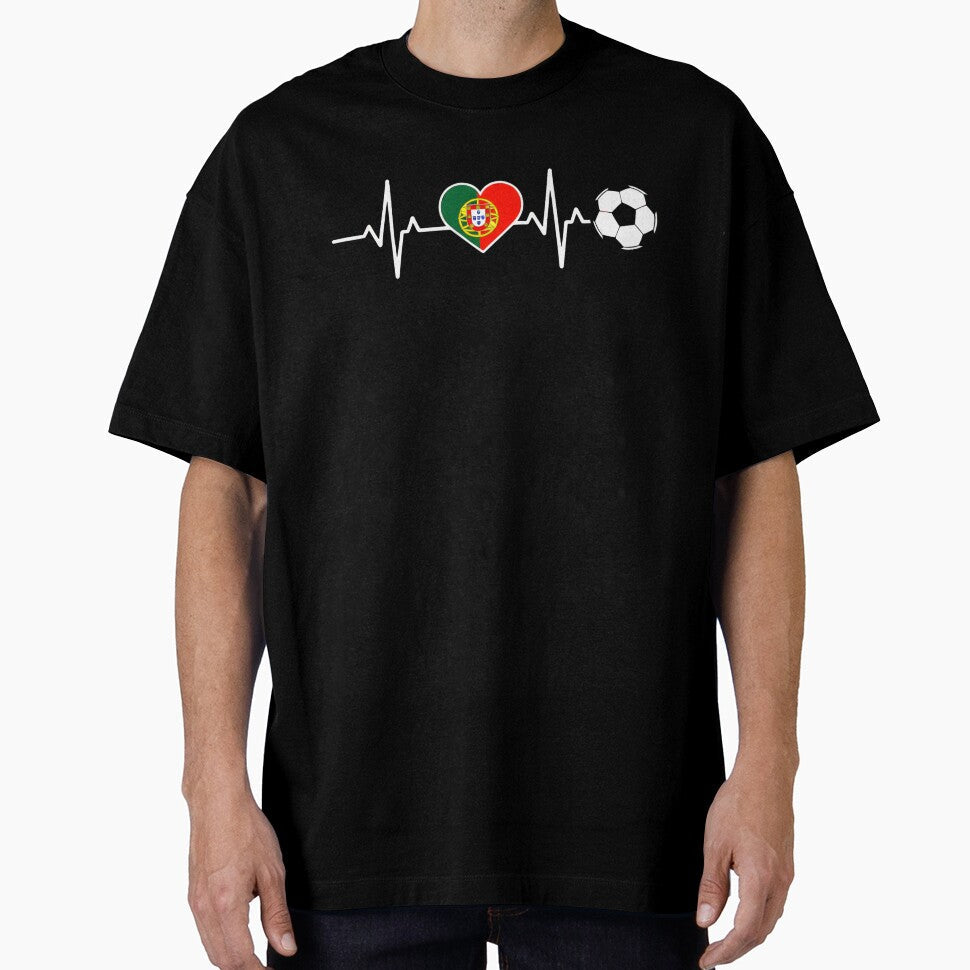 Portugal Football Heartbeat | Seleção Das Quinas Soccer Fan by dudelinart