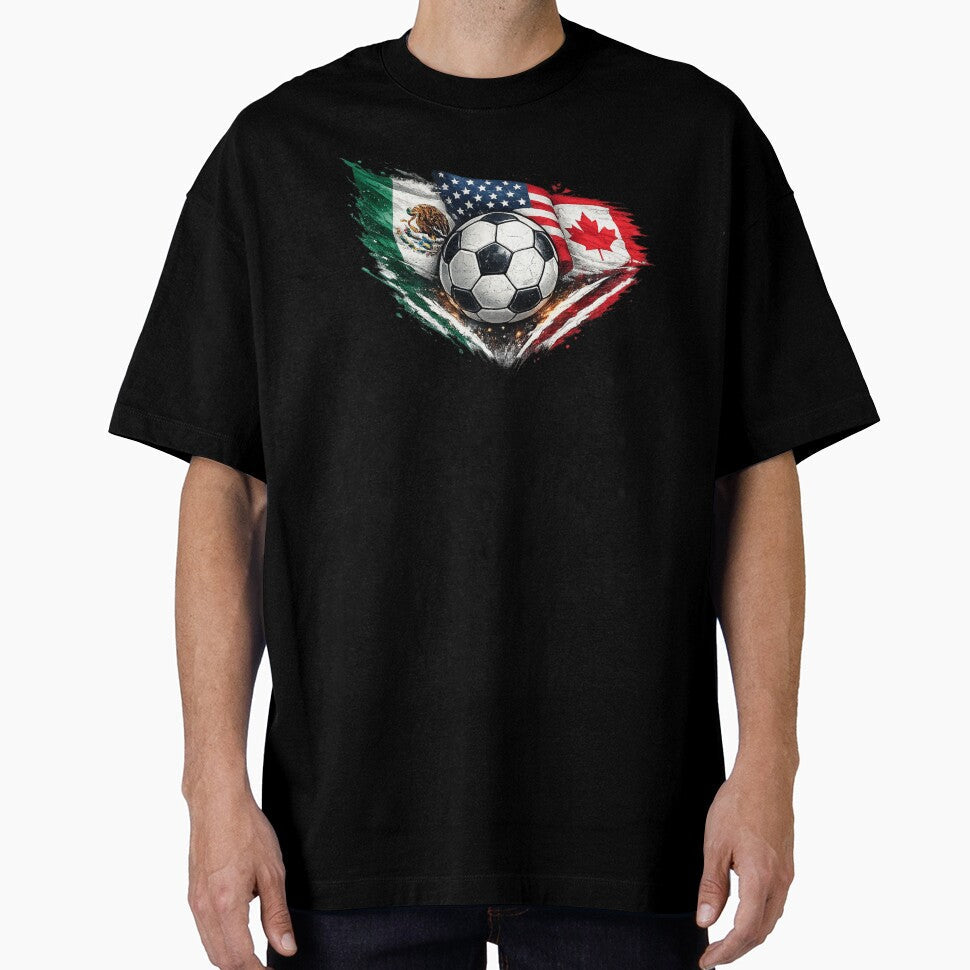 USA Mexico Canada 2026 Soccer Fan by Corvoria