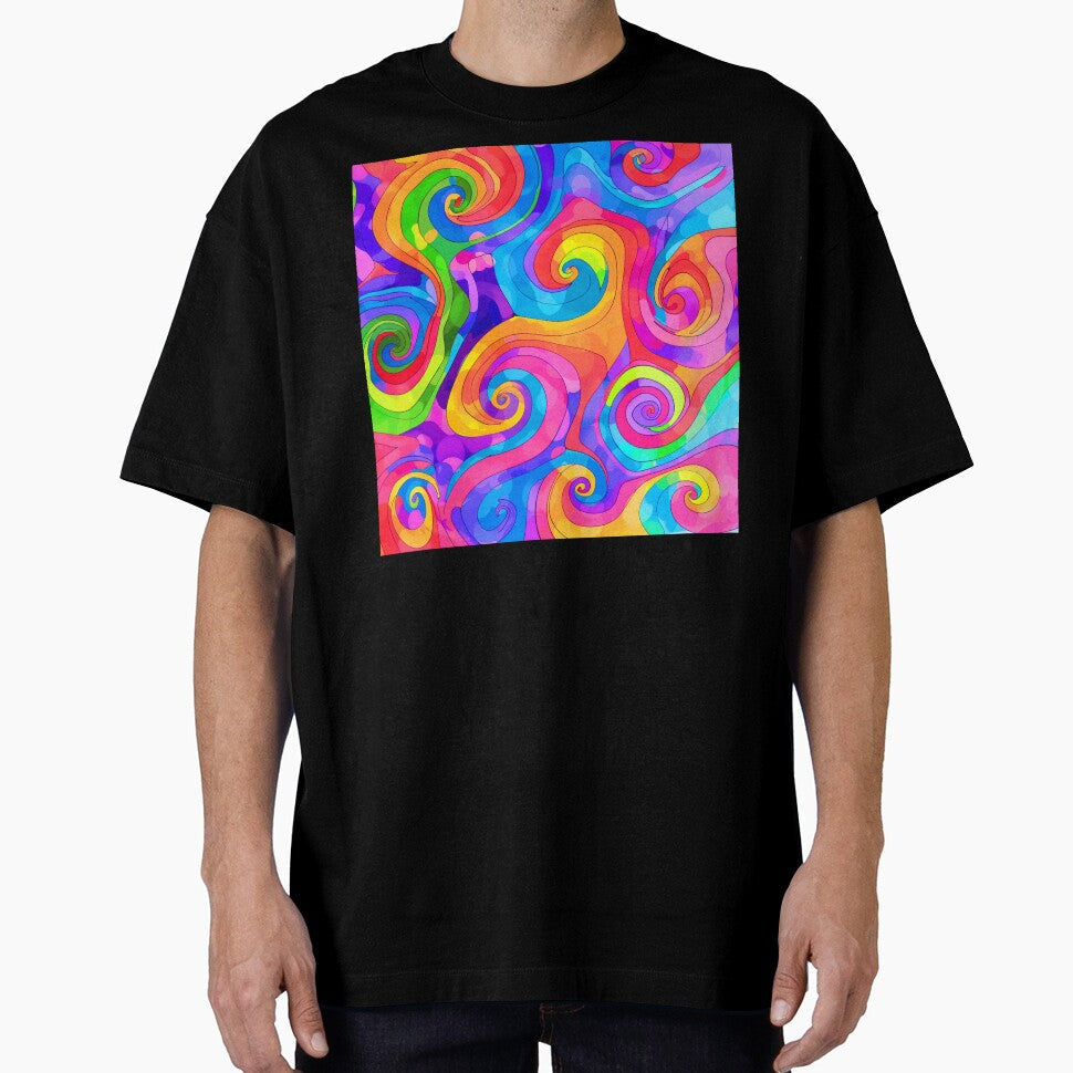Colorful Hippie 1960's Retro Groovy Psychedelic Vibrant Designs by DEC02