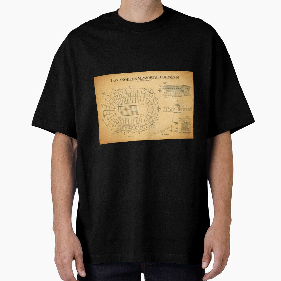 Los Angeles Memorial Coliseum (Aged Parchment) by BGALAXY