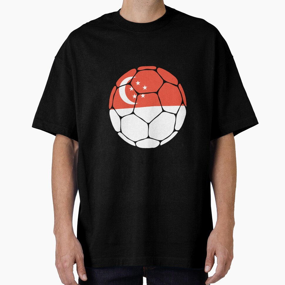 Singapore Flag Soccer Ball by ehgraphics15