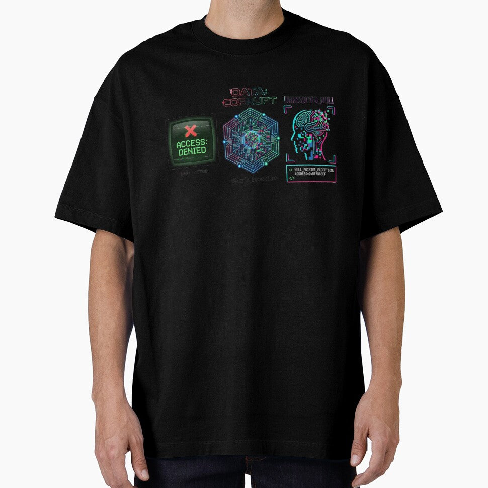 Error: Human Not Found  Tech Humor Shirt by KurtByteStudio