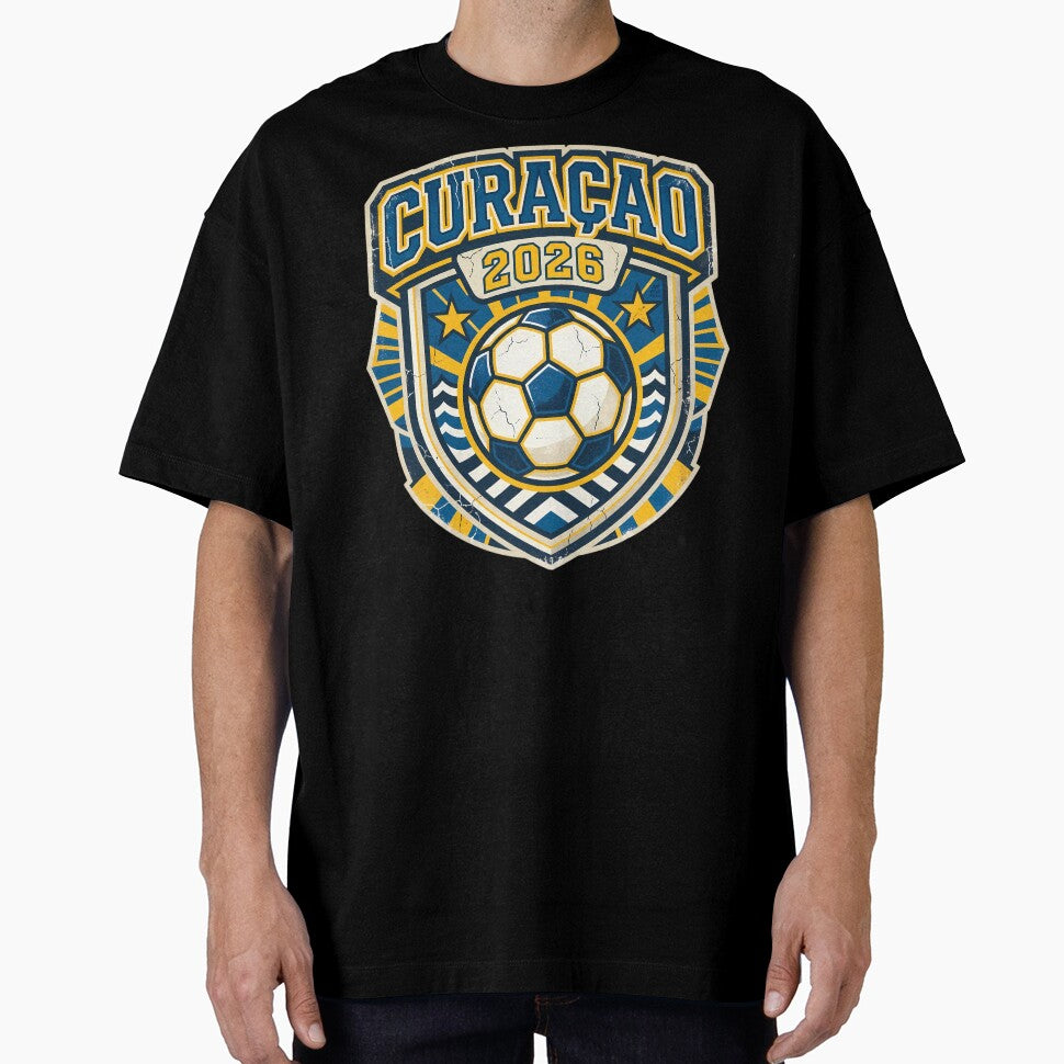 Curacao 2026 Retro Football Fan Crest by Saq2000