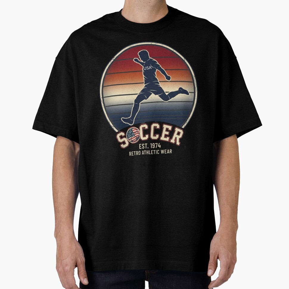 Vintage USA Soccer Player 1974 Retro by Majnon8bp