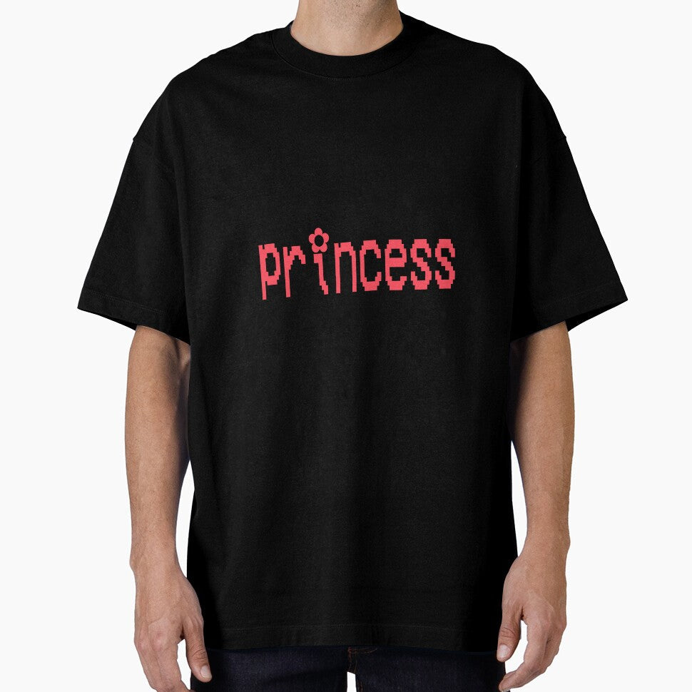 y2k red video game "princess" text by stickersbyro ☆