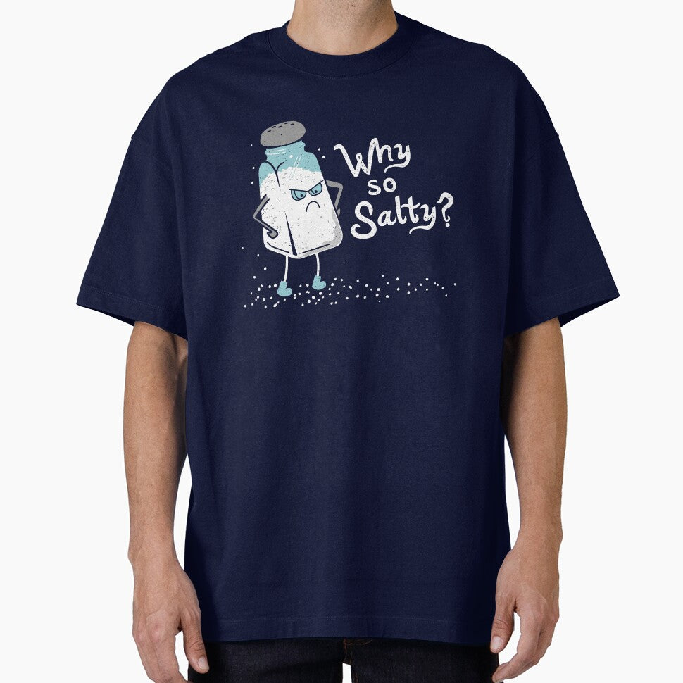 Why So Salty? Funny Salty Attitude Salt Shaker by propellerhead