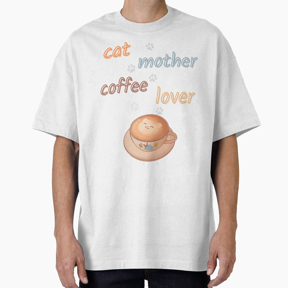 cat mother coffee lover by BooWearBer