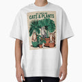 All I Need Are Cats And Plants Vintage Illustration by PurrGreen