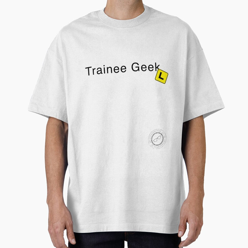 Trainee Geek (black text) by Jason Fitzsimmons