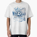 Frozen Strike - Winter Soccer Goal in the Icy Wilderness by HappySproutArt