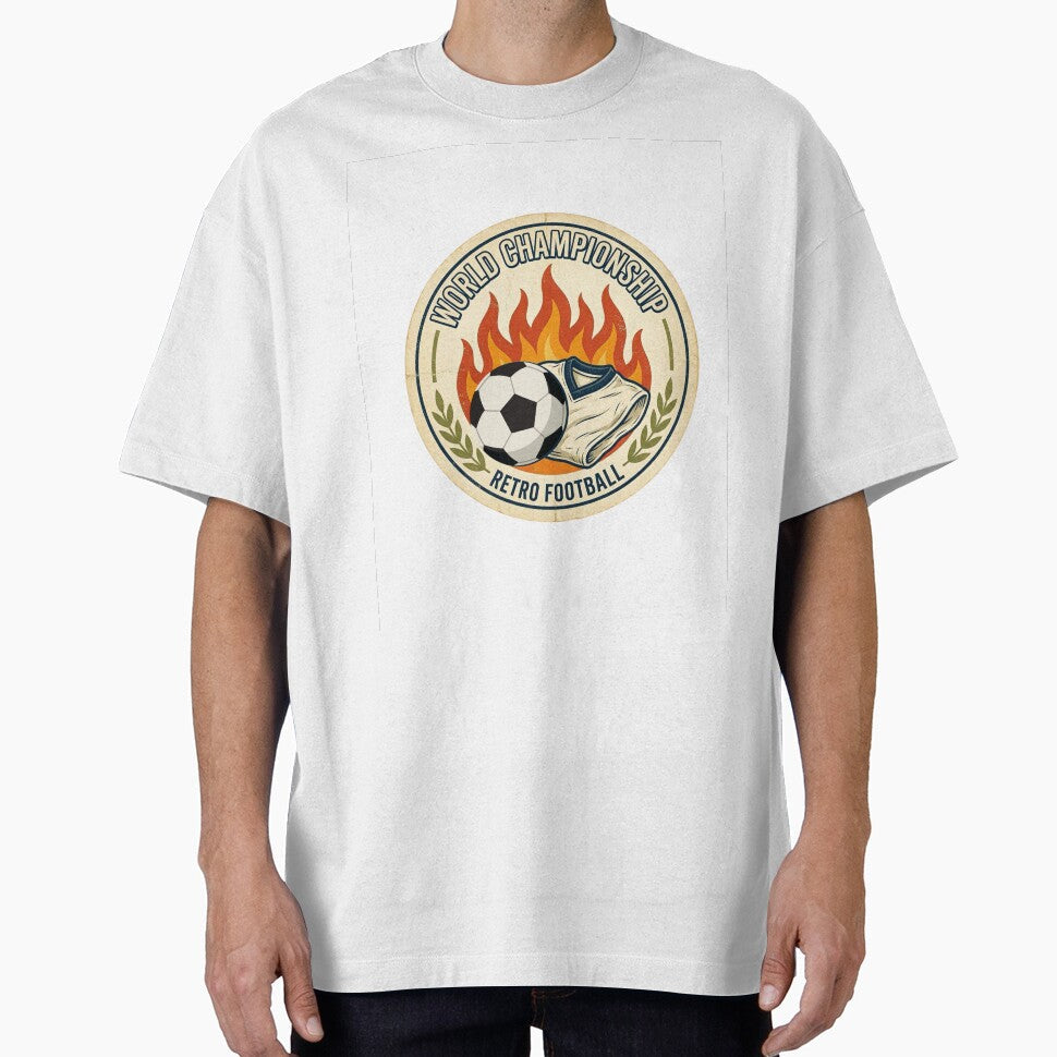 Retro Football Championship Badge Sticker | Vintage Soccer Emblem Design by Pandey14