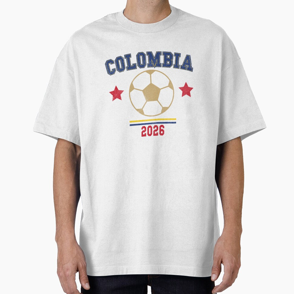 Colombia — Vintage Soccer Tee by C & T ArtLab