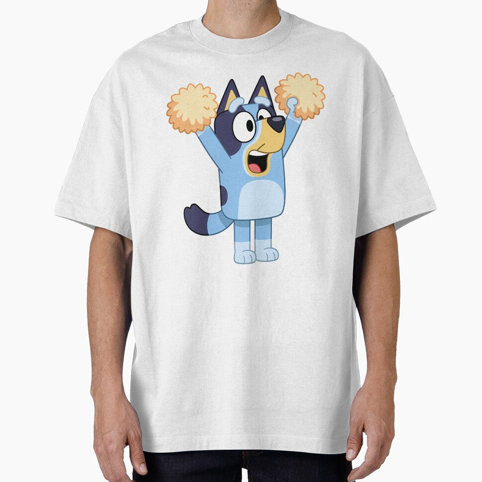Bluey Cheerleader Pom-Poms Fun Kids Design by Bloomie_Studio