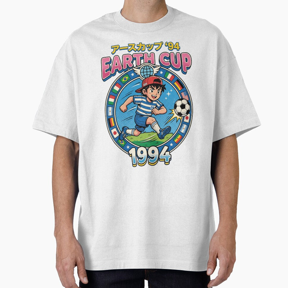 Earth Cup 94 Retro Japanese Anime Soccer Aesthetic by AdyKurniawan