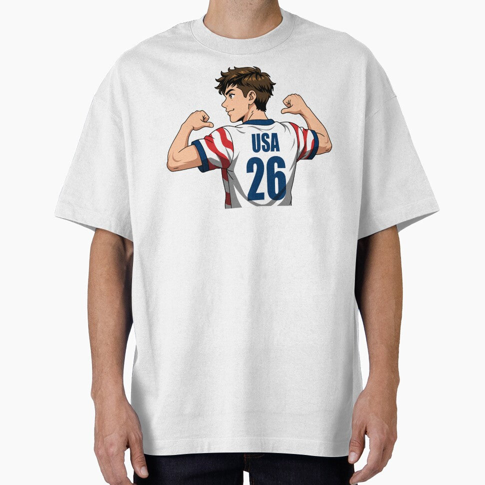 Anime USA Soccer Player Number 26 Jersey Back by Anne97s