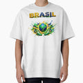 Brazil Soccer Ball & Cleats | Brazilian Football Fan Design | Green Yellow Blue Sports Graphic by ArtSpark Studio