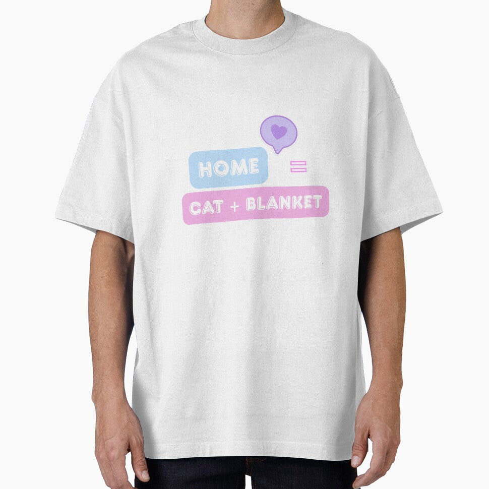 Home = Cat + Blanket| Funny Cat Lover Design by CuteVibesStudio