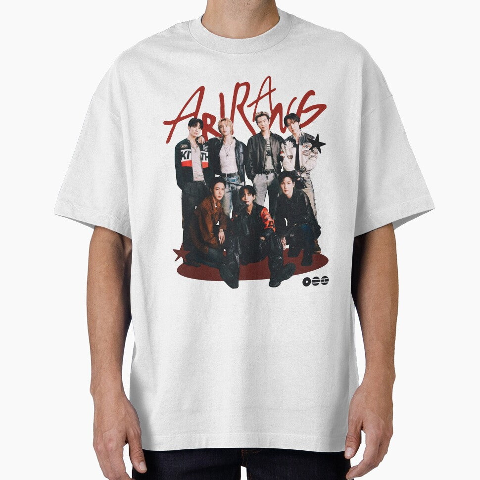 BTS Arirang Group Poster Red Accent by moamaxshop